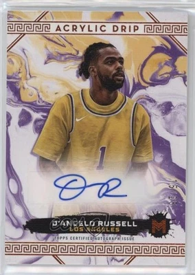 2023 Topps Motif Acrylic Drip Cadmium Orange /25 D'Angelo Russell #ADA-DR Auto - Image 1 of 2