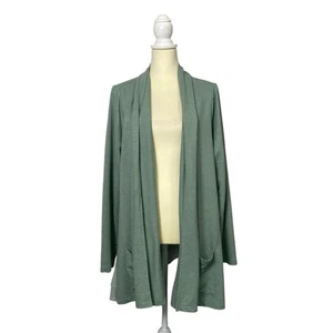 LOGO Lounge by Lori Goldstein Open Front Sage Green Cardigan Women's Size 2X - Picture 1 of 11