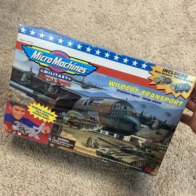 Vintage Galoob Micro Machines Military Battle Zones Wildcat Transport 64176 New - Image 1 of 4