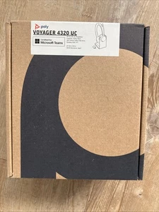 Poly Voyager 4320 UC Monaural On-Ear Wireless Headset + Charge Stand 77Z32AA New - Zdjęcie 1 z 9