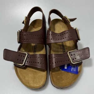 Birkenstock Milano Bold Brown Leather Sandals Size EU 43/US 10 - Picture 1 of 4