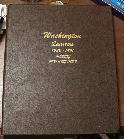 1965 1998 Washington Quarter Set Inc Proofs No Silver 53 Diff Coins Dansco 8140 Cover
