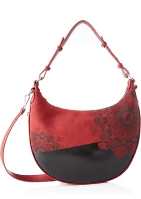 Bolso Cartera Desigual Nuevo con Etiquetas Siberia Bolso sin asas Estampado Gamuza Bandolera Cuero Bolso de Mano Foto 1 de 4