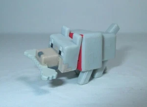 Minecraft Mini-Figures Ice Series 5 1" Wolf w/ Bone Mini Action Figure Mojang - Picture 1 of 3
