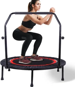 40’’ Mini Trampoline for Adults 400LBS Weight Capacity with Safety Pad Exercise - Picture 1 of 8
