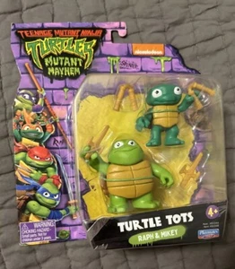 Playmates Toys Turtle Tots Raph & Mikey Action Figures TMNT Mutant Mayhem (2023) - Picture 1 of 2