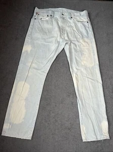 Pantalones de mezclilla Ralph Lauren blancos ajustados desgastados 36x29 blanqueados - Imagen 1 de 9
