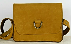 handmade Leather Messenger Day Work Satchel gadget camera hunting bag made usa - Picture 1 of 8