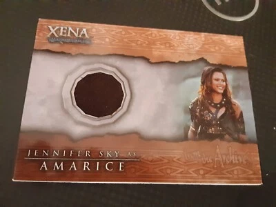 2002 Xena Beauty & Brawn Jennifer Sky AMARICE Costume Card C12 Rittenhouse - Image 1 of 2