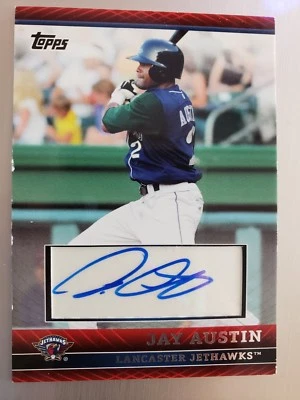 2010 TOPPS JAY AUSTIN AUTO PRO DEPUT BASEBALL PDA-JA - Image 1 of 2