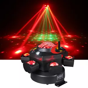 DJ club Stage Lights RGBW Strobe Beam Laser Moving Head Light For Disco Music - Picture 1 of 17