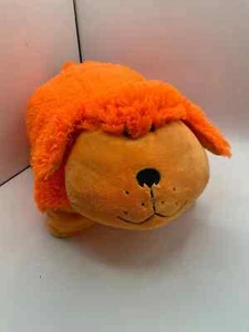 Pillow Pets Orange Neon Neonz Dog 16" Plush Shaggy Puppy 2012 NWT - Picture 1 of 3