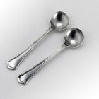 Concord Salt Spoons Pair Wallace Sterling Silver 1926 No Mono