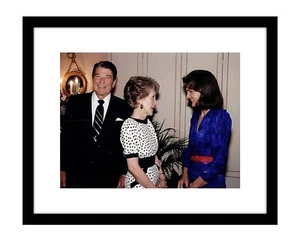 Ronald Reagan in PHOTOBOMB 8x10 print with wife Nancy and Jacqueline Kennedy - Picture 1 of 2