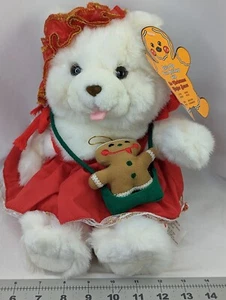 Juguete de peluche Chosun Christmas Sister Ginger Bear de 12 pulgadas con etiqueta de papel - Imagen 1 de 12