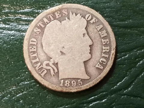 1895 O Barber Dime (Key Date) - Better Grade Cover