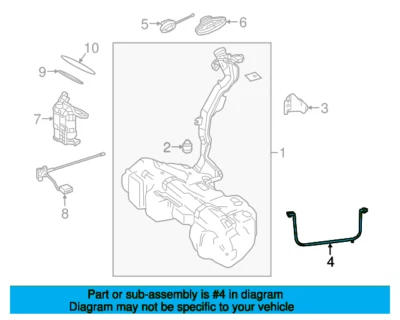 Mercedes-Benz E-Class All-Terrain Right Fuel Tank Strap A2134707900 - Image 1 of 4