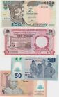 EIGHT NIGERIA 50 KOBO TO 200 NAIRA 1967 TO 2009 BANKNOTES IN MINT CONDITION