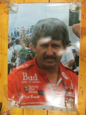 1980s NEIL BONNETT BUDWEISER NASCAR 20" by 30" PHOTO JUMBO LARGE FUJI poster - Image 1 of 4