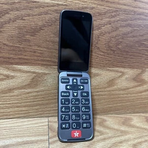 Alcatel Lively Jitterbug 4053S Red Flip Phone Tested Working 0812-12M - Picture 1 of 5