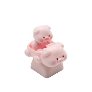 Mechanical Keycap Featuring 3D Pig Figures Resin Keycaps Ensures Scratch Resist - Afbeelding 1 van 8