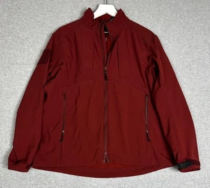 5.11 Tactical Softshell Jacket Mens XL Red Burgundy Fleece Lined Cuffs - Picture 1 of 15