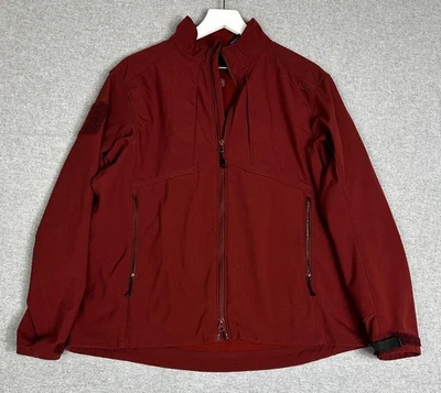 5.11 Tactical Softshell Jacket Mens XL Red Burgundy Fleece Lined Cuffs - Image 1 of 4