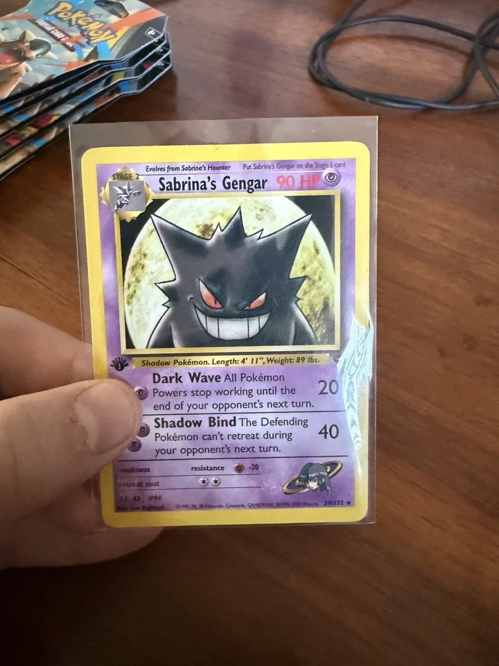 First Edition Pokemon TCG Sabrina’s Gengar 29/132 Gym Challenge - Image 1 of 3