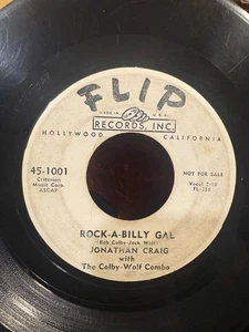 PROMO 7" 45 RPM THE COLBY WOLF COMBO/JONATHAN CRAIG ROCK A BILLY GAL ON FLIP G/G - Bild 1 von 2