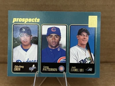 2001 Topps - Prospects Josh Hamilton, Corey Patterson, Chin-Feng Chen #362 - Image 1 of 2