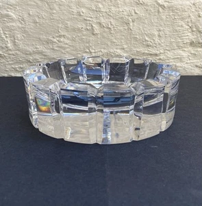 Orrefors Stenhammar Gunnar Cyren transparente 14 cm arte poco profundo cuenco de vidrio firmado - Imagen 1 de 12