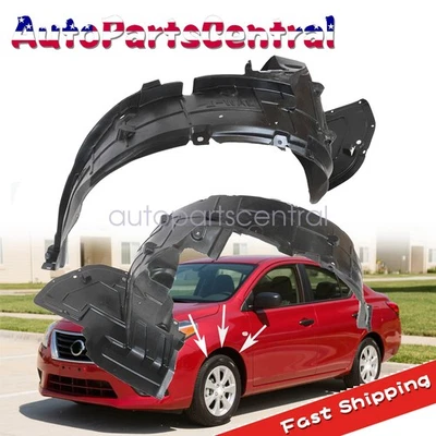 Nuevo forro guardabarros delantero lado conductor y pasajero para Nissan Versa 2015-2019 Foto 1 de 4