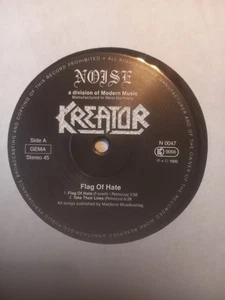 KREATOR Flag of Hate RARE FIRST PRESS VINYL EXODUS SLAYER DESTRUCTION MINT - Picture 1 of 2