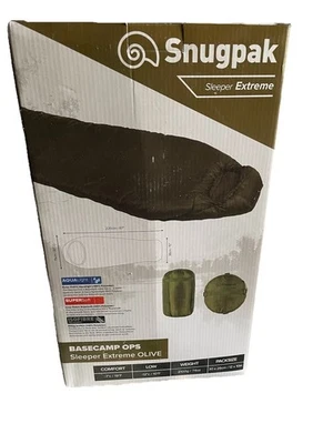Saco de dormir Snugpak Basecamp Ops Extreme cómodo 10 F a 19 F. tamaño 87”x30”x15” Foto 1 de 4