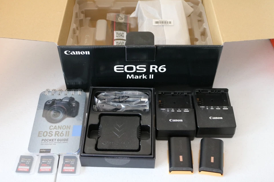 Canon EOS R6 Mark II 24.2 MP Digital Camera- Black (Body Only) plus extras NEW - Image 1 of 4