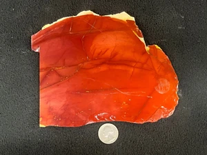 6-1/2" x 5-1/8" x 5/16" Mookaite Jasper Slab Australia Red Cabbing Display - Picture 1 of 4