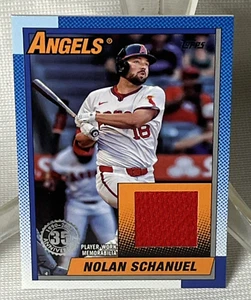 2025 Topps '90 Topps Relics #T90RNS Nolan Schanuel Los Angeles Angels 1:76 Hobby - Bild 1 von 2