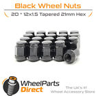 Wheel Nuts (20) 12X1.5 Black For Kia Sorento [Mk2] 10-15 On Original Wheels