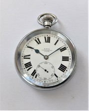 1920'S KAYS SCREW CASED 15 JEWELLED SWISS LEVER POCKET WATCH IN WORKING ORDER