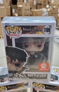 Funko Pop! Attack On Titan Battle Levi (Sangriento) (exclusivo de AE) con protector ¡COMO NUEVO! - Imagen 1 de 5
