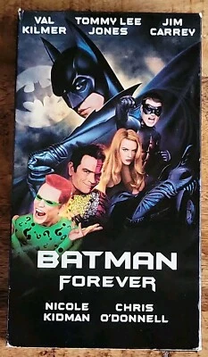 Batman Forever (VHS, 1995) Tape Movie Val Kilmer Tommy Lee Jones Jim Carey - Image 1 of 4
