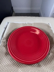 Fiesta Ware Homer Laughlin Scarlet Red Salad Dessert Plates 7” USA Made - Picture 1 of 3