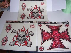 Calcomanías de colección selladas nuevas de colección para huesos de calavera amenaza letal - Imagen 1 de 4