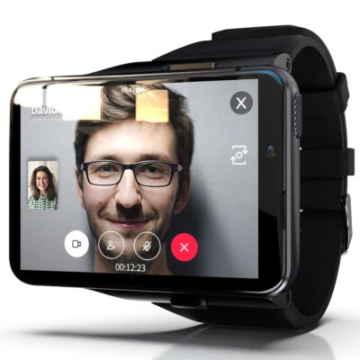 4G Android Smart Watch Touch Screen 4GB RAM+ 64GB ROM GPS WiFi Camera Smartwatch - Image 1 of 4