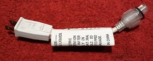 E16)   LED Rope Light Raintight Power Cord.  AC 120V in & Out. 6" Long. Tested. - Picture 1 of 3