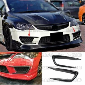 For 2006-11 Honda Civic FD2 Real Carbon Fiber Front Bumper Lip Diffuser Splitter - Bild 1 von 9