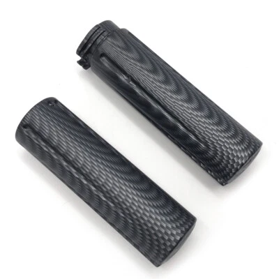 Empuñadura de carbono HongK Suzuki GSXR600 750 1000 Hayabusa/Kawasaki Ninja 250 500 1" Foto 1 de 4