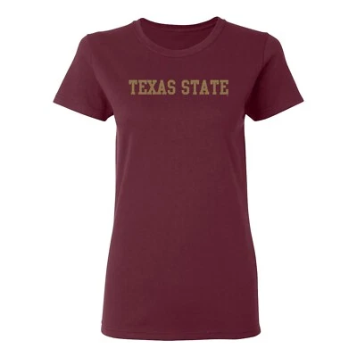 Texas State Bobcats Basic Block Women's T-Shirt - Image 1 of 4