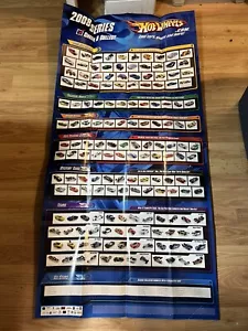 Hot Wheels 2008 Collector's Check and Collect Poster 48x24 - Picture 1 of 2