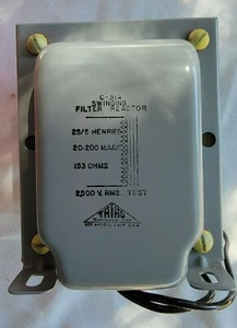 TRIAD TYPE C-31A SWINGING CHOKE 25/5 HENRIES , 20/200 M.A.D.C - Picture 1 of 2